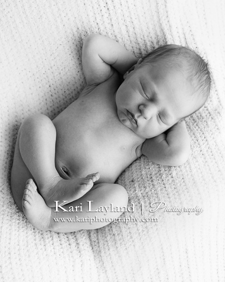 newborn posing for portrait