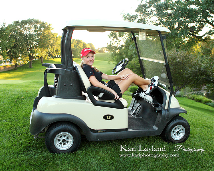 Senior portraits at the Golf Course MN