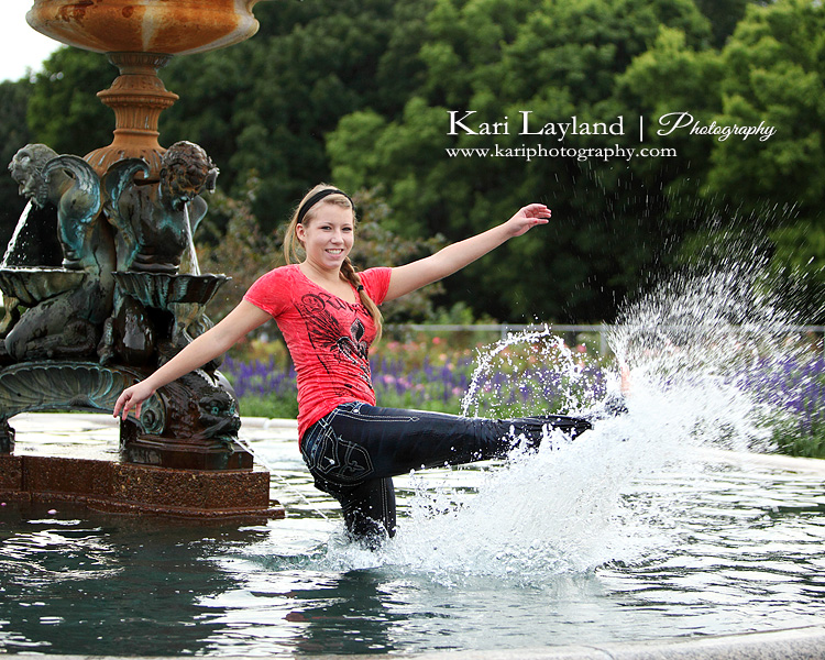 fun senior pictures in water MN