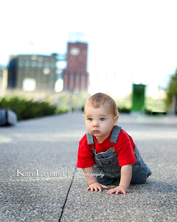 Baby's day out.  Taken in Minneapolis, MN by photographer Kari Layland.