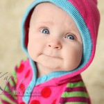 baby portrait with hood up, Kari Layland Photography