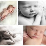 Newborn baby girl close up  portraits MN