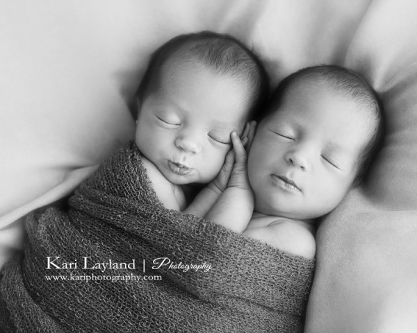 newborn twins holding hands | Kari Layland - MN portrait photographer Blog